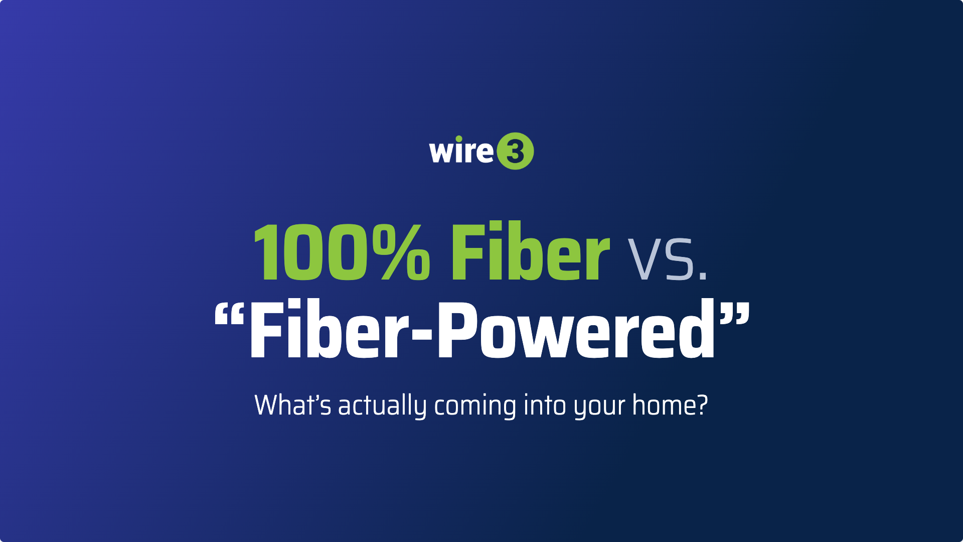 Fiber vs. Fiber Powered
